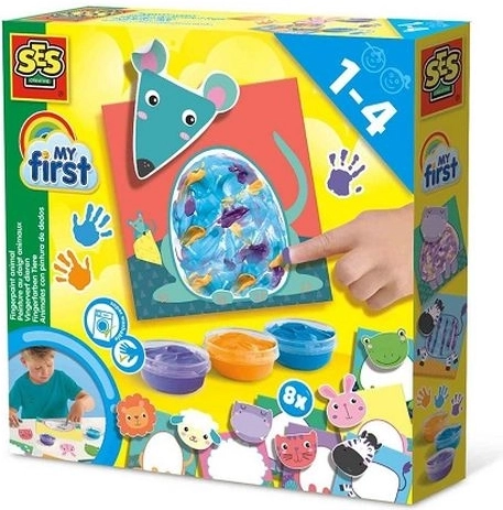 SES Creative My First Zwierzątka – malowanie palcami