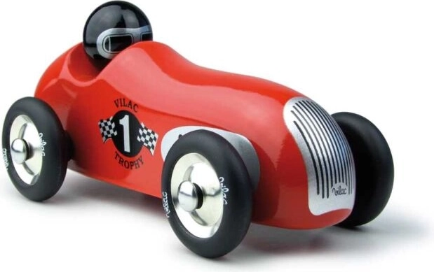 Vilac czerwone historyczne auto wyścigowe