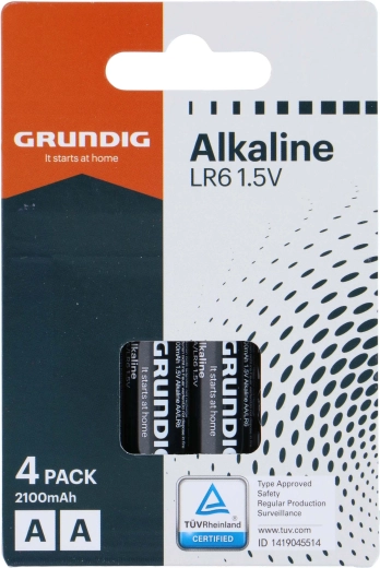 Baterie alkaliczne AA GRUNDIG 2100 mAh, 4 szt.