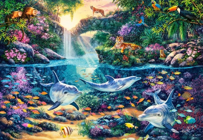 Puzzle 1500 elementów Jungle Paradise