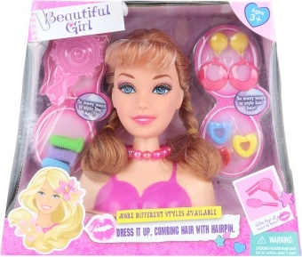 Głowa do czesania z akcesoriami do fryzur