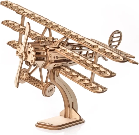 Little Story 3D drewniana układanka samolot trójpłatowiec