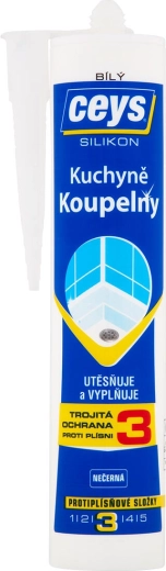 Silikon sanitarny CEYS biały 280 ml