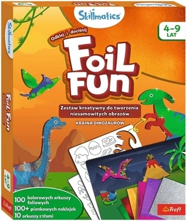 Skillmatics Foil Fun Kraina Dinozaurów – kreatywny zestaw z foliami