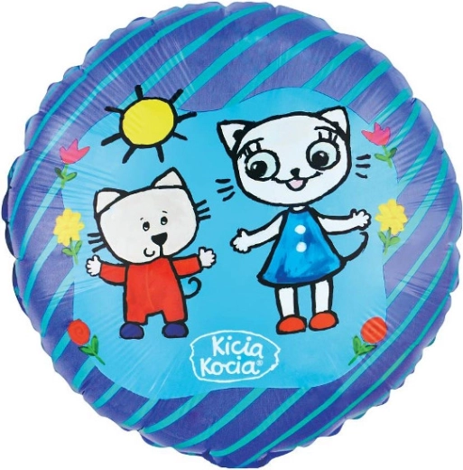 Balon foliowy Kicia Kocia i Nunuś 46 cm