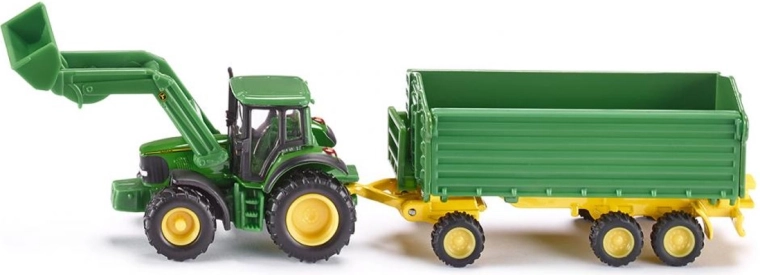 Siku Farmer traktor z przyczepą JOHN DEERE 1:87
