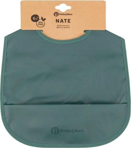 Śliniak PETITE&MARS Nate Misty Green 6m+