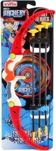 Plastowy sportowy łuk z strzałami z przyssawkami