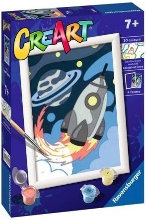 Ravensburger CreArt malowanie po numerach dla dzieci Rakieta