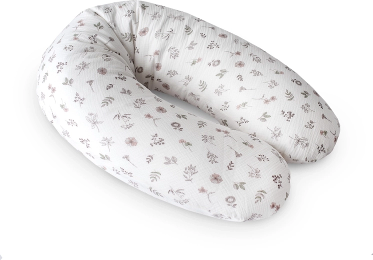 Ceba poduszka do karmienia Cebuszka Multi z muślinu, 190 cm – Small Twigs