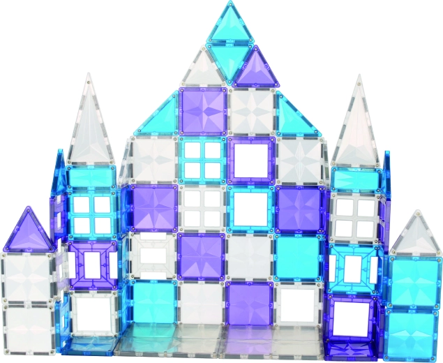Cleverclixx magnetyczne klocki konstrukcyjne Mega Ice Crystal Pack 180 elementów