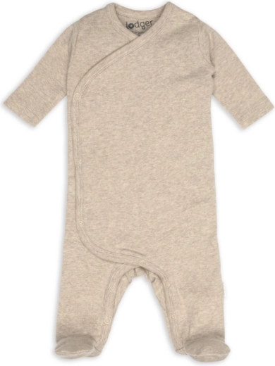 Lodger noworodkowy pajacyk z kopertowym zapięciem melange beige, rozm. 50