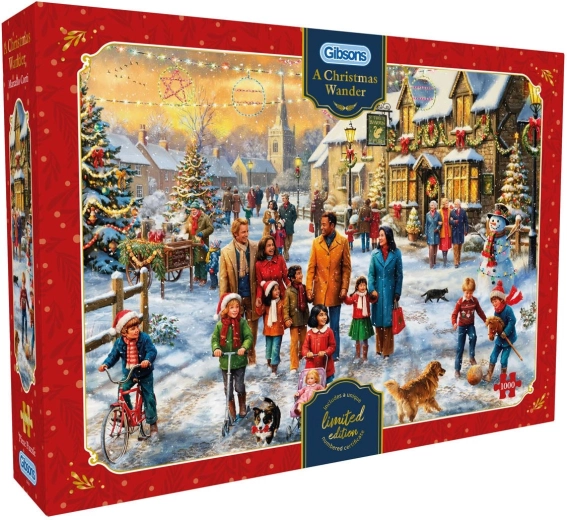 Puzzle Gibsons Świąteczny spacer 1000 elementów