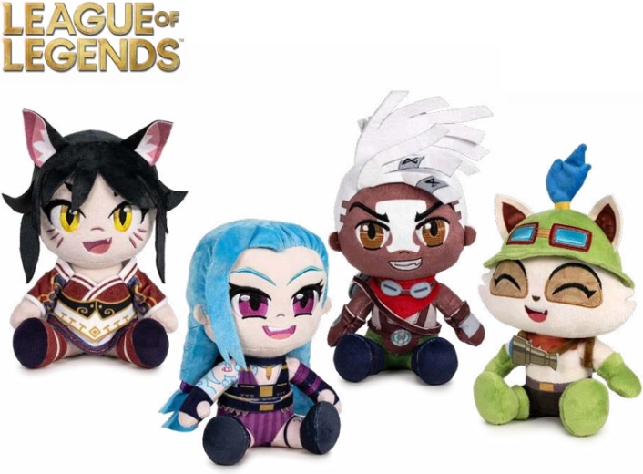 Pluszowe figurki League of Legends 24 cm – Ahri, Jinx, Teemo, Ekko