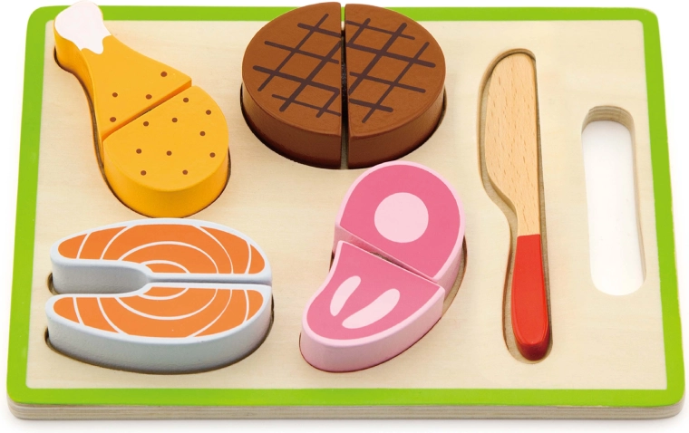 Babu drewniana układanka jedzenie