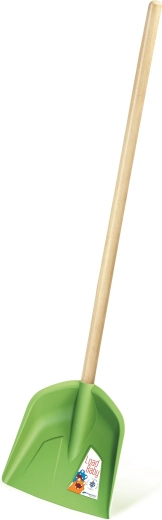 Dziecięca łopata Load Baby z drewnianym trzonkiem, jasnozielona