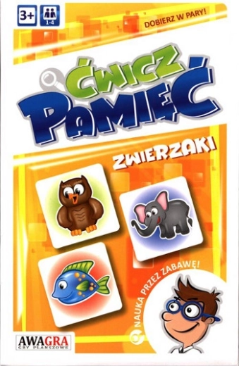 Trenuj pamięć: zwierzątka – dziecięca gra w memory