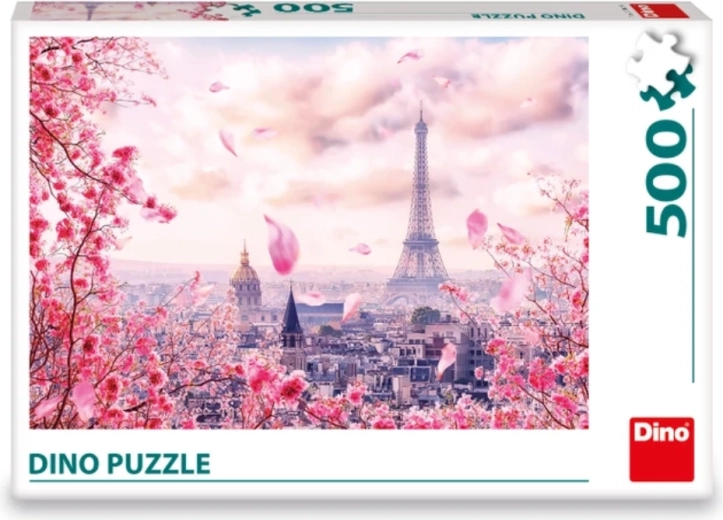 Puzzle DINO Różowy Paryż 500 elementów