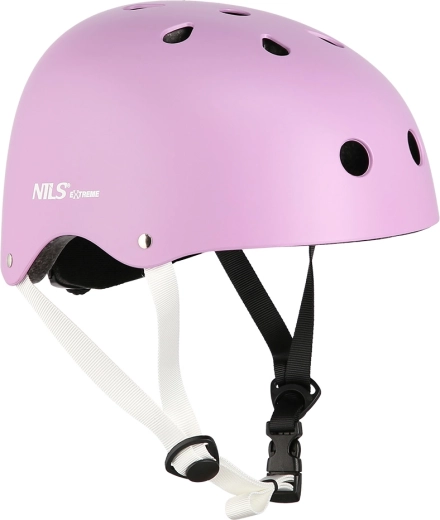 Kask NILS Extreme MTW001 różowy – XS (48–52 cm)