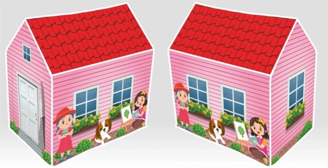 Domek dziecięcy z kwiatami