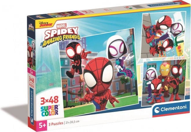 Puzzle CLEMENTONI Spidey i jego niesamowici przyjaciele 3×48 elementów