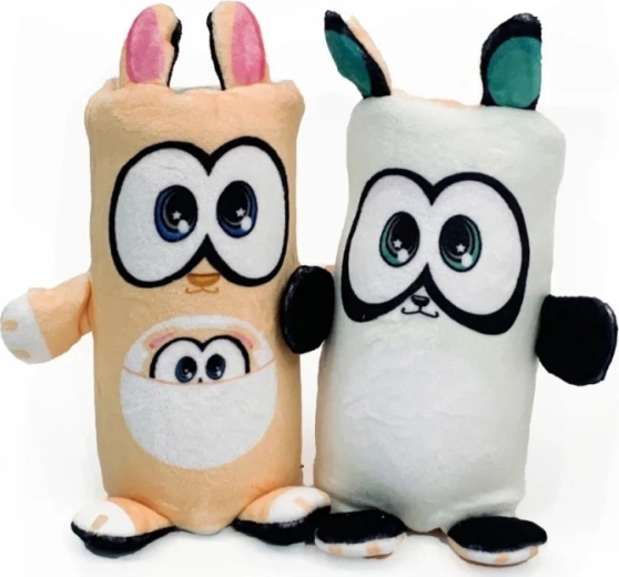 Pluszowa dwustronna zabawka Dublusie – kangur/panda