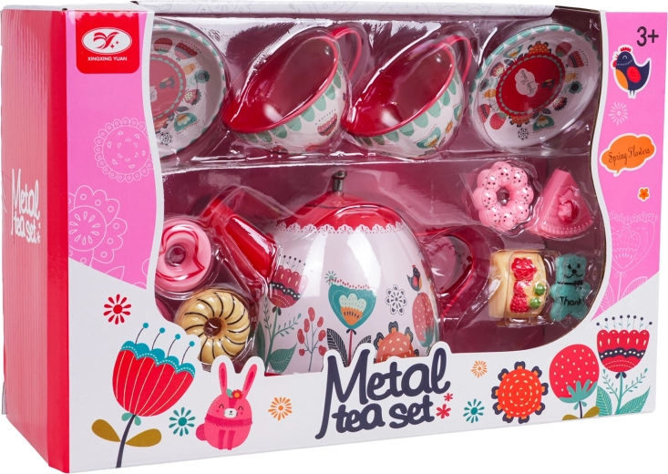 Metalowy zestaw do herbaty dla dzieci