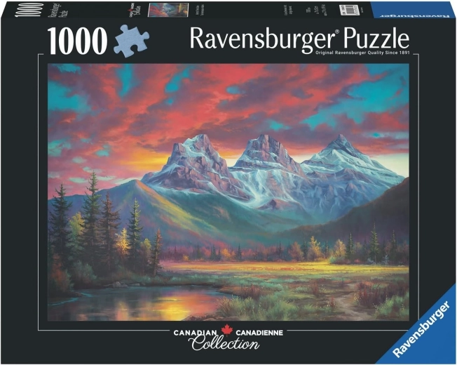 Puzzle Ravensburger Canadian Collection: Trzy Siostry, Alberta – 1000 elementów