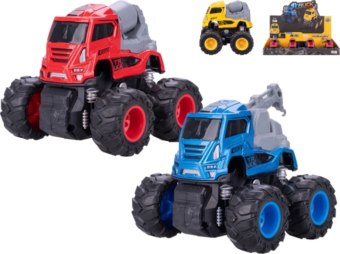 Metalowa ciężarówka 9 cm na napęd cierny