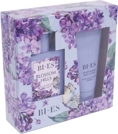 Zestaw prezentowy dla kobiet BI-ES Blossom Hills – woda perfumowana 100 ml + balsam do ciała 150 ml