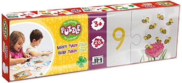 Puzzle dla przedszkolaków: liczby, kolory i kształty