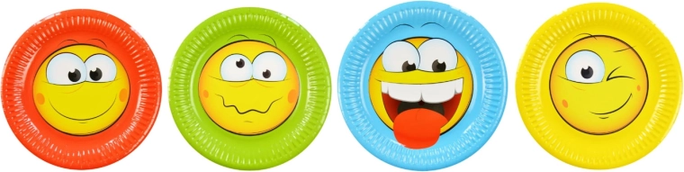 Papierowe talerzyki Minki 18 cm, 8 szt.