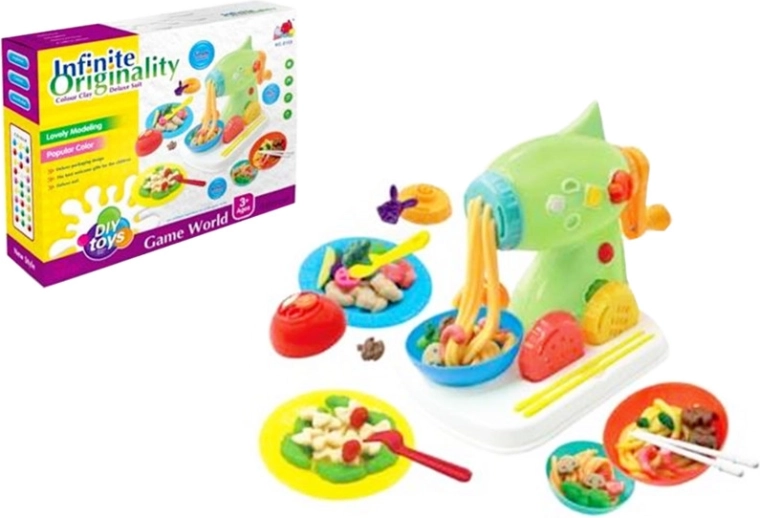 Plastelina z akcesoriami i maszynką