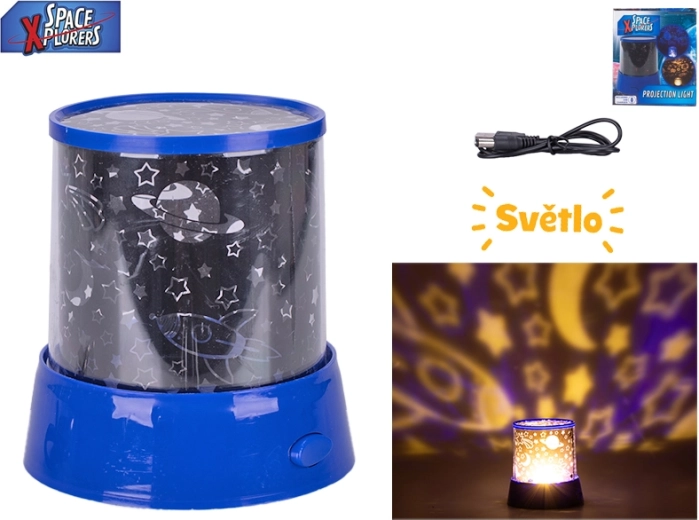 Kosmiczny projektor i lampka nocna Space Xplorers do pokoju dziecięcego