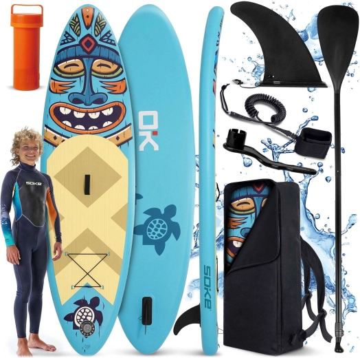 Nadmuchiwany paddleboard Soke 275 × 76 × 12 cm zestaw
