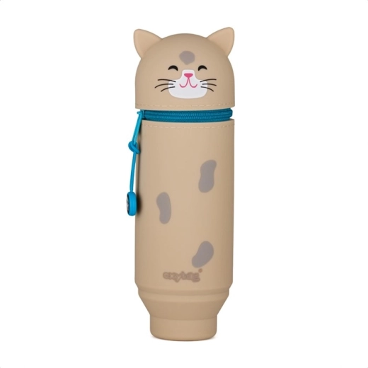 Silikonowe etui na ołówki Kot – zmieniane w stojak