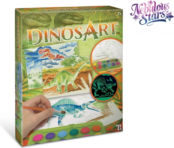 DinosArt magiczny zestaw akwarelowy dla dzieci