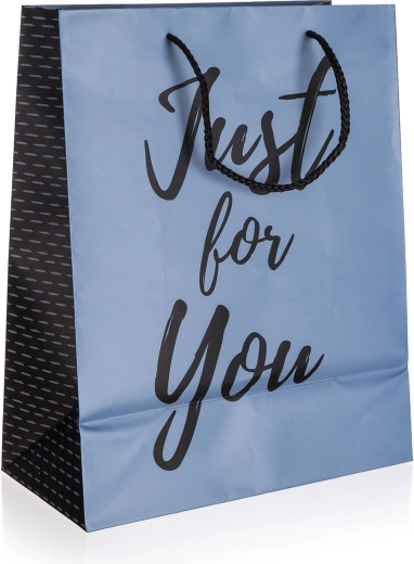 Torebka prezentowa Just For You Blue L 26 × 32 × 13 cm