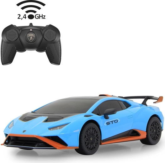 Samochód RC Lamborghini Huracán STO w skali 1:24, niebieski