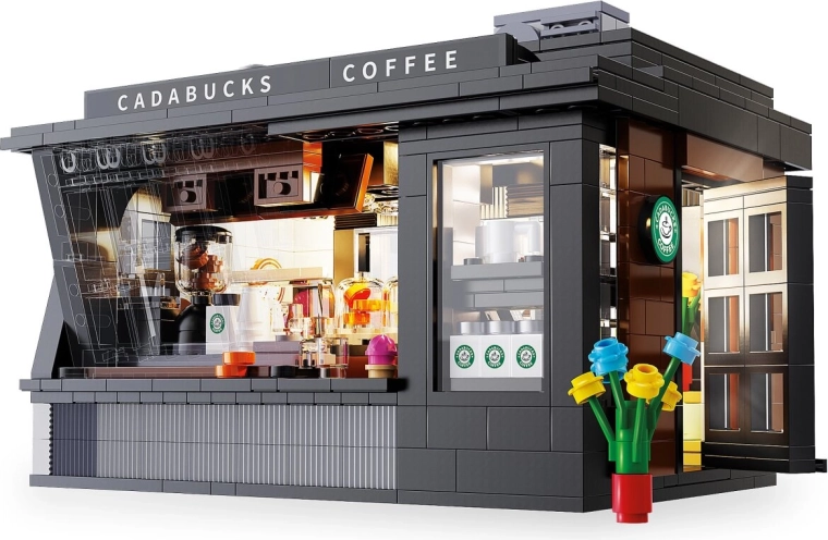 CaDA Coffee House zestaw konstrukcyjny kawiarni w skali 1:30