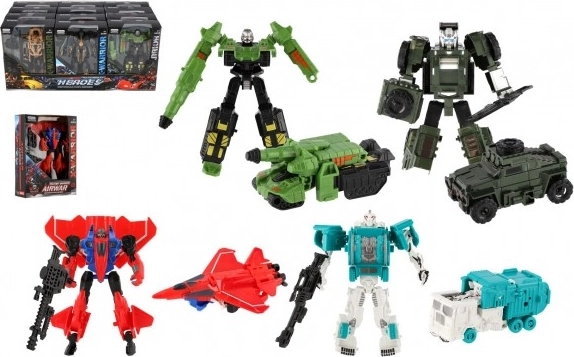 Transformujący się robot 14 cm – zmiana w auto, ciężarówkę lub rakietę