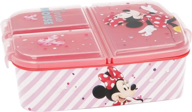 Pojemnik na drugie śniadanie Minnie Mouse z 3 przegródkami