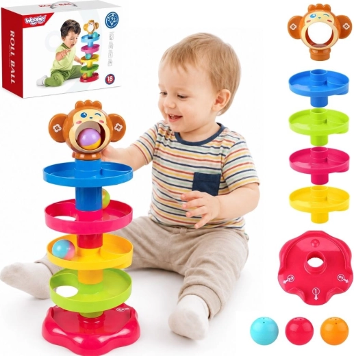 Woopie Baby spiralny tor kulkowy z 3 piłeczkami