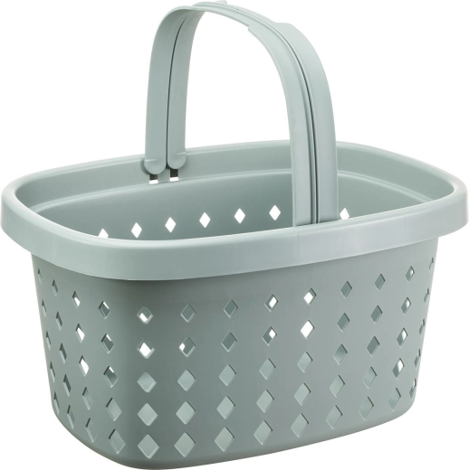 Koszyk zakupowy z 2 uchwytami 22 l, plastik, mix kolorów, udźwig 20 kg