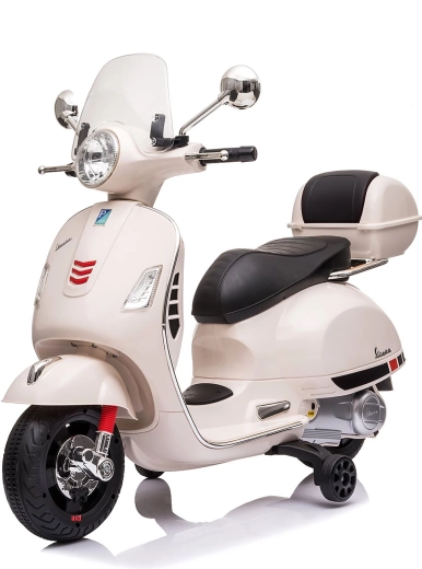 Chipolino elektryczny motocykl dziecięcy Vespa GTS biały