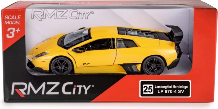 RMZ City metalowy model Lamborghini Murciélago LP670-4 SV 1:36 z napędem pull-back