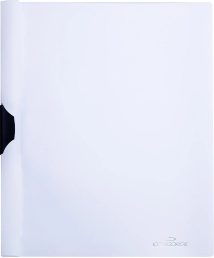 Teczka A4 z bocznym klipsem CONCORDE, biała