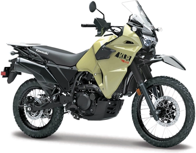 Maisto motocykl Kawasaki KLR 650 khaki-czarny 1:18