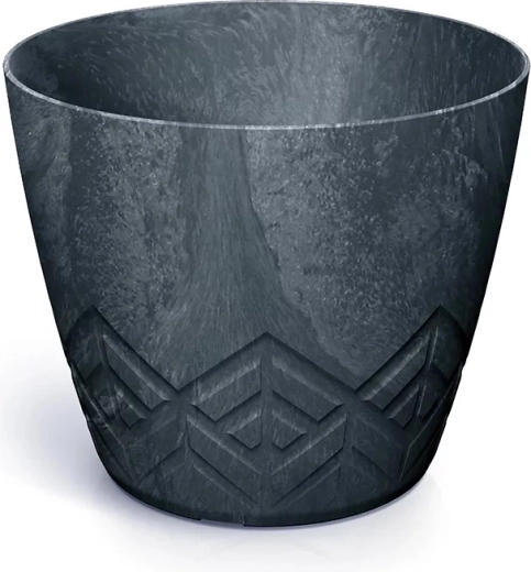 Donica z efektem betonu 23,8 cm, antracyt