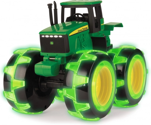 Tomy traktor JOHN DEERE Monster ze świecącymi oponami